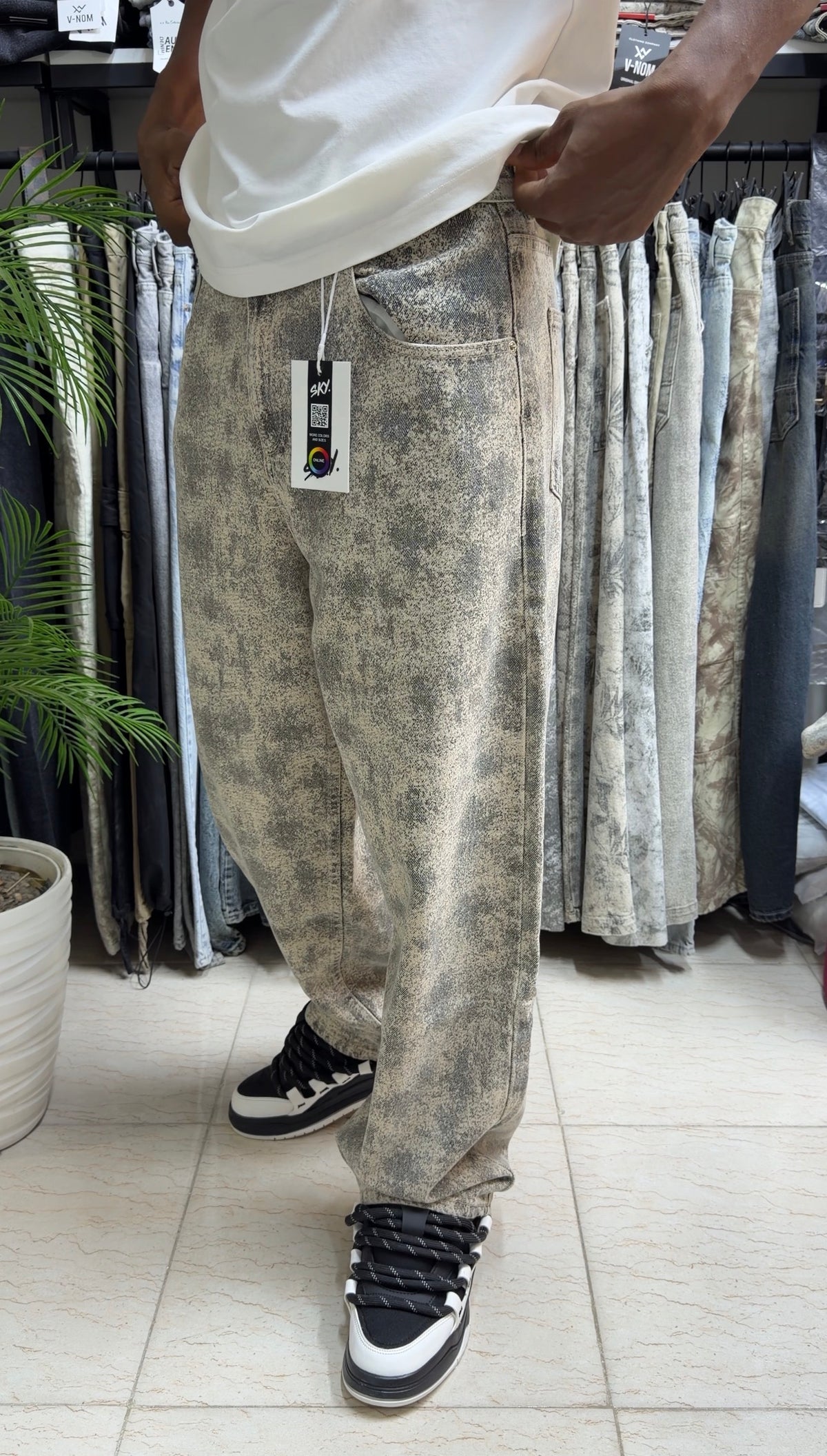 Super BAGGY Doré tacheté