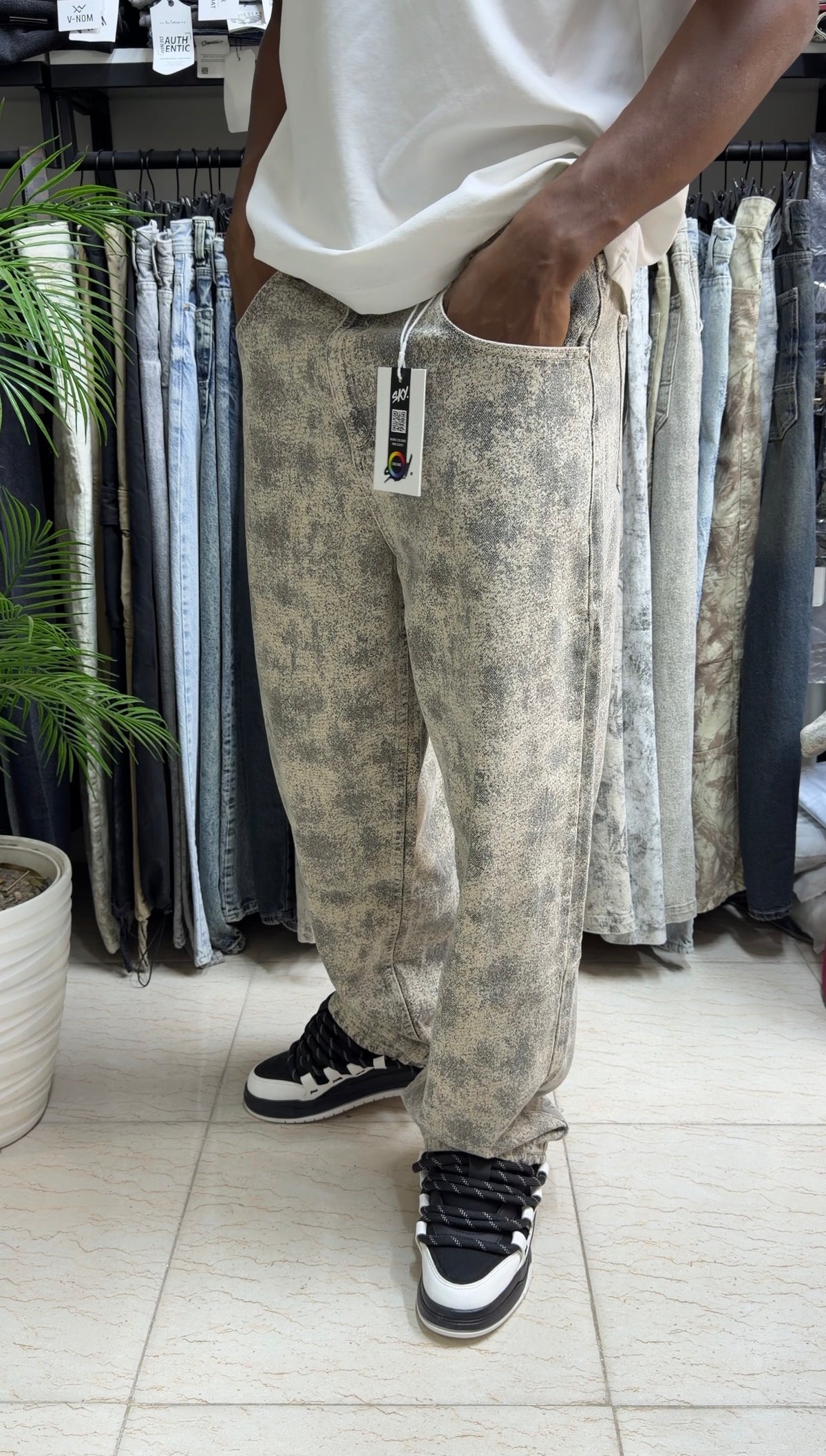 Super BAGGY Doré tacheté