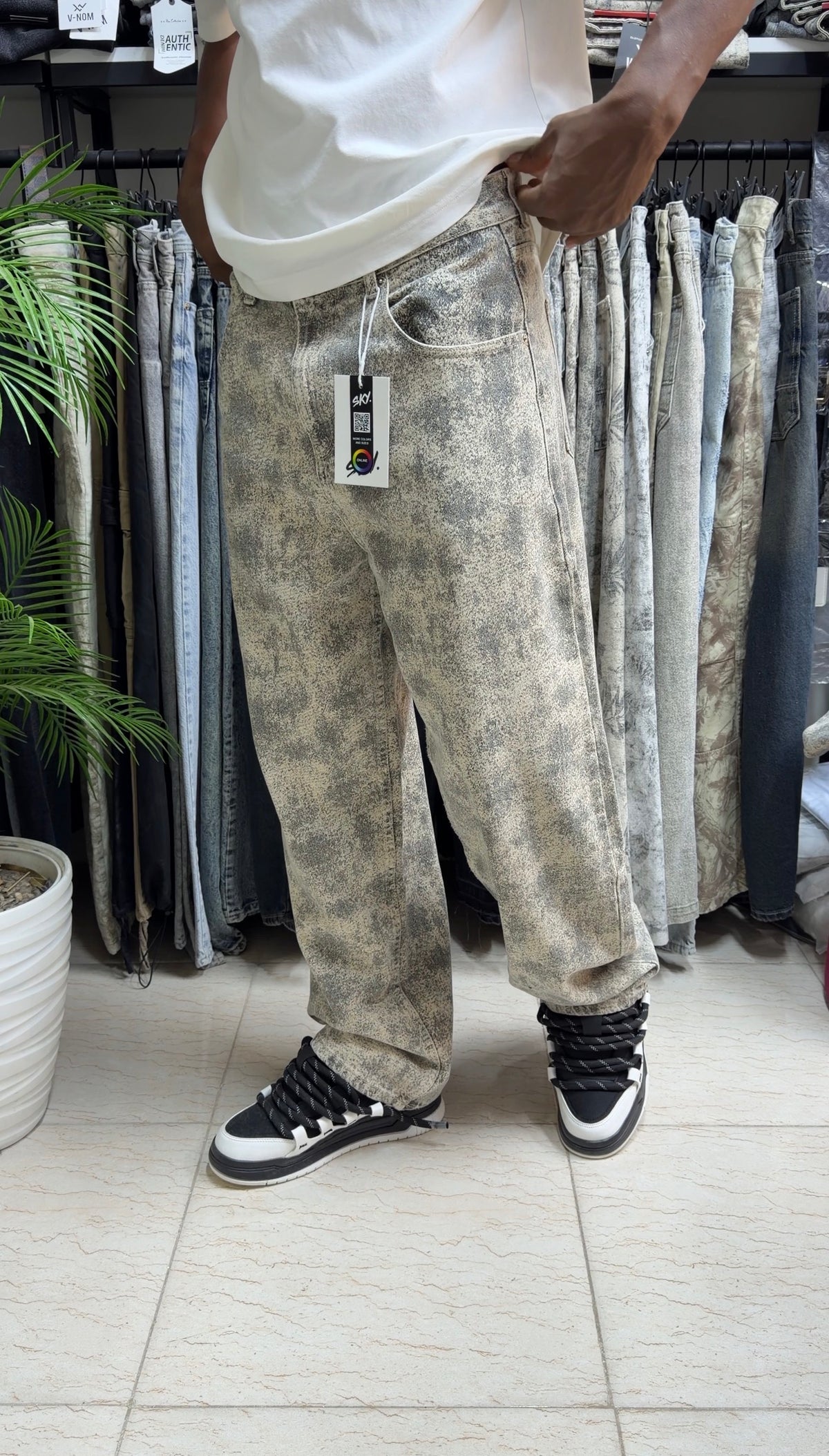Super BAGGY Doré tacheté