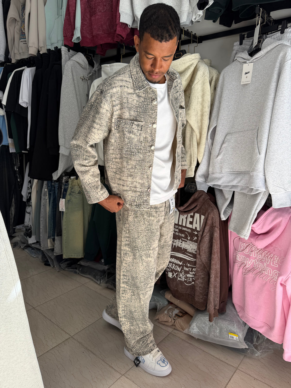 ENSEMBLE IMMPREMIE Crocodile