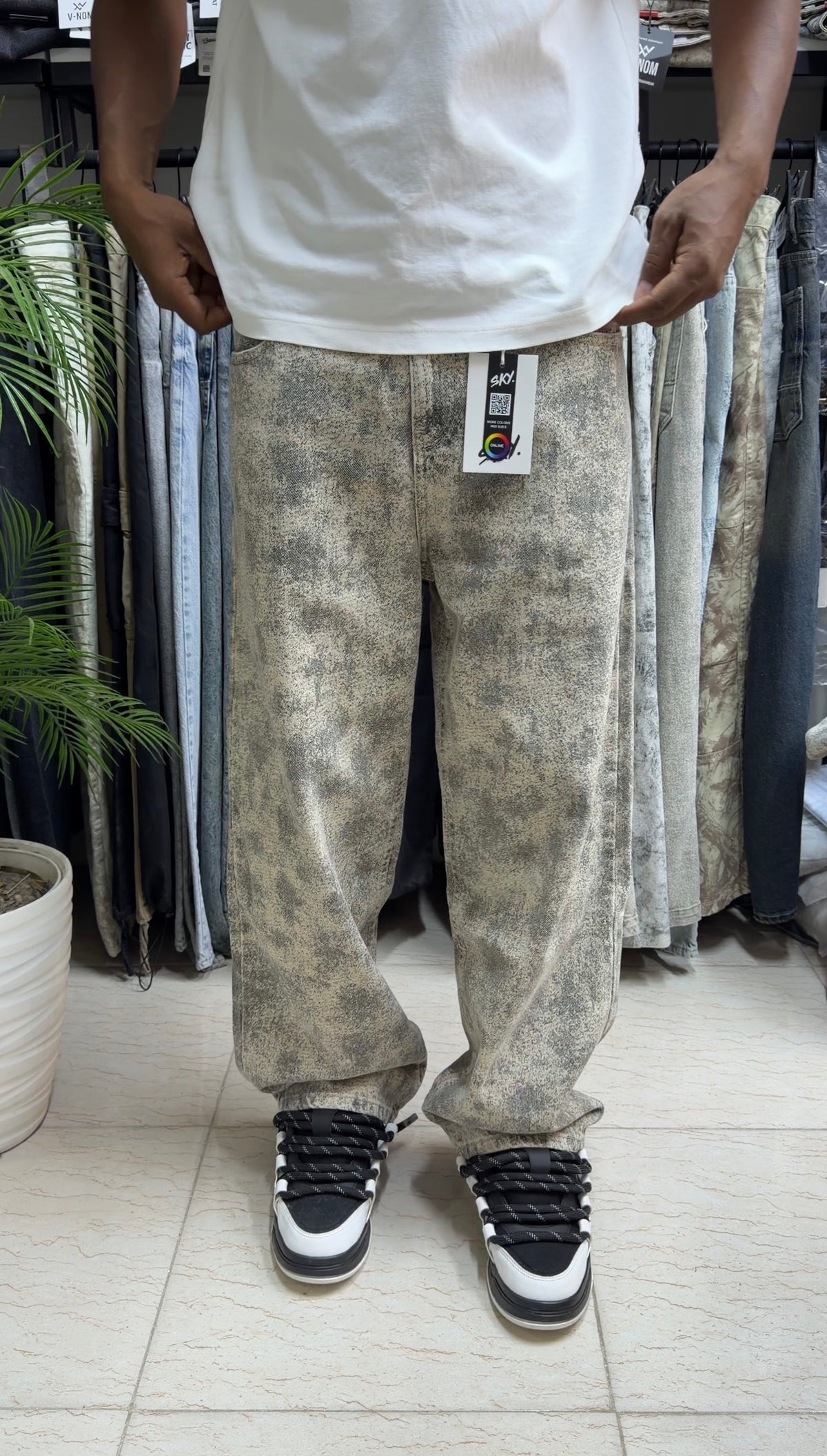Super BAGGY Doré tacheté