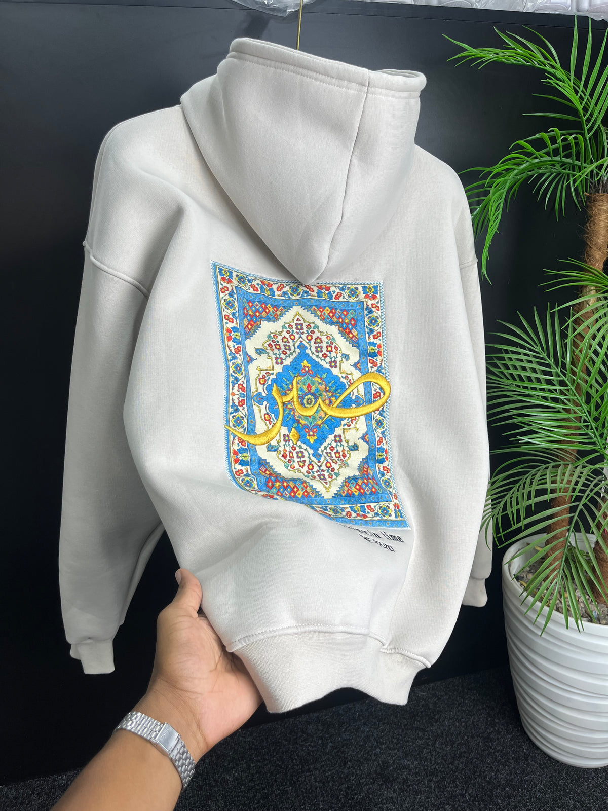 HOODIE SBER OVERSIZE ECRU