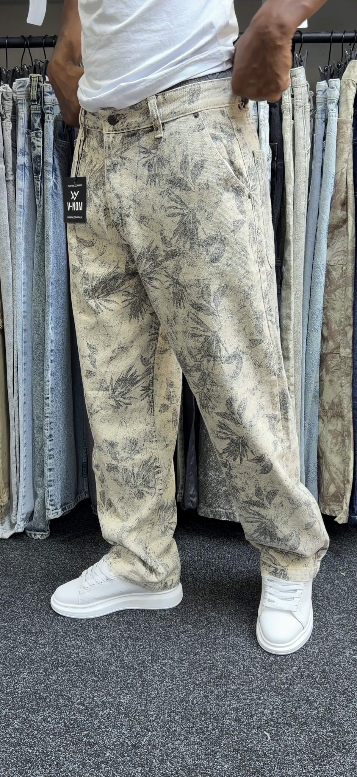 BAGGY JEAN IMMPREMIE ARBRE A